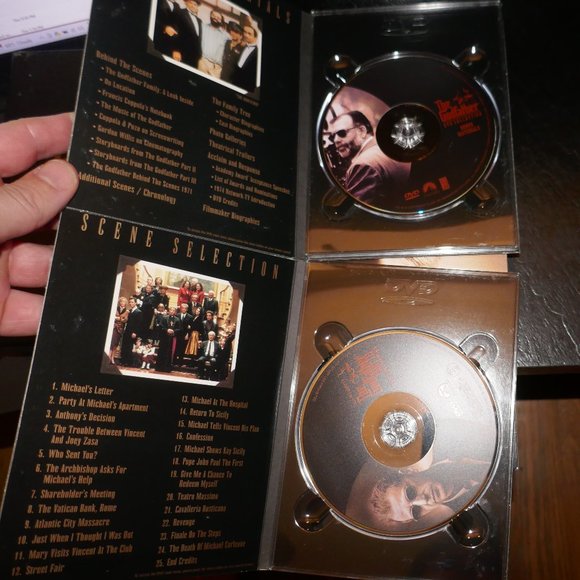 THE GODFATHER DVD COLLECTION 5 DVD SET GODFATHER 1 2 3 AL PACINO BRANDO DINERO - Picture 6 of 6